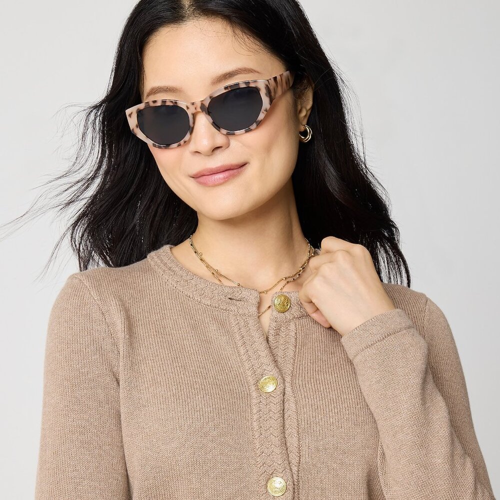 NWT J.Crew Factory Cotton Cardigan Sweater Lady Jacket - Picture 2 of 7